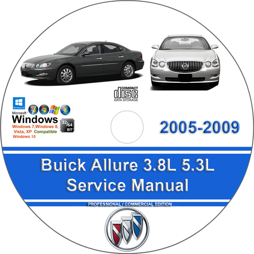 Buick Allure 2005 2006 2007 2008 2009 Factory Service Repair Manual + Wiring