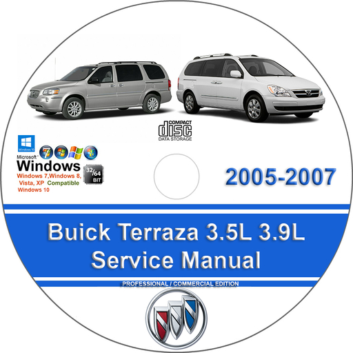 Buick Terraza 2005 2006 2007 Factory Service Repair Manual + Wiring