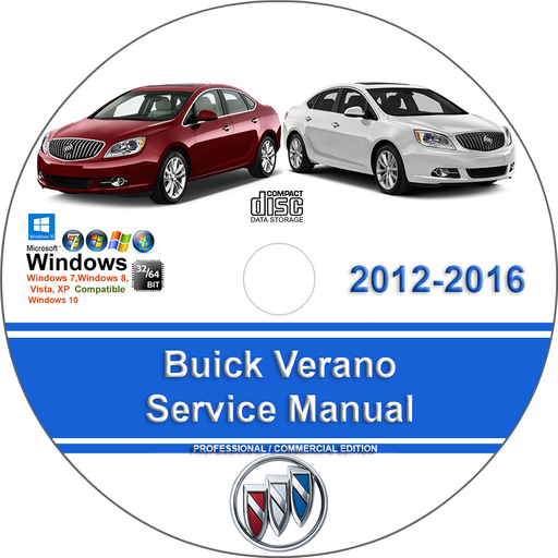 Buick Verano 2012 2013 2014 2015 2016 Factory Service Repair Manual + Wiring
