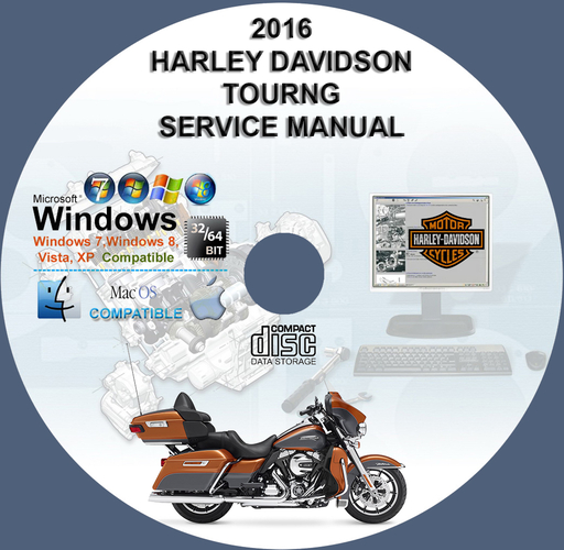 Harley Davidson Touring 2016 Factory Service Repair Manual + Wiring