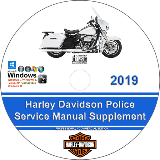 Harley Davidson Police Factory Service Repair Manual Supplement 2019 + Wiring