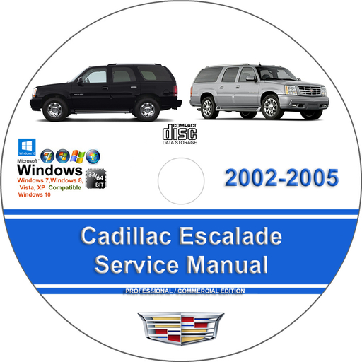 Cadillac Escalade 2002 2003 2004 2005 Factory Service Repair Manual + Wiring