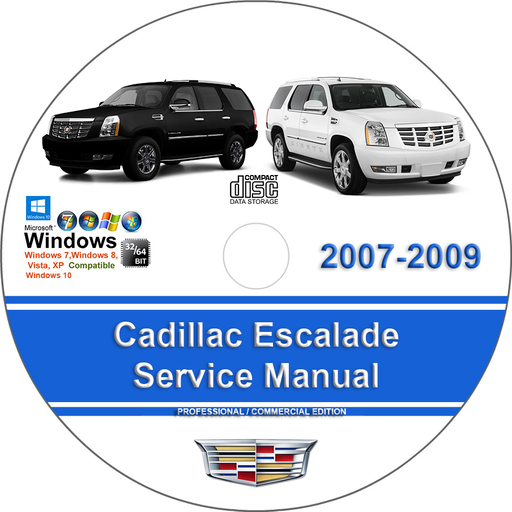 Cadillac Escalade 2007 2008 2009 Factory Service Repair Manual + Wiring