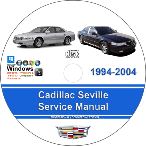 Cadillac Seville 1998 1999 2000 2001 2002 2003 2004 Factory Service Repair Manual + Wiring