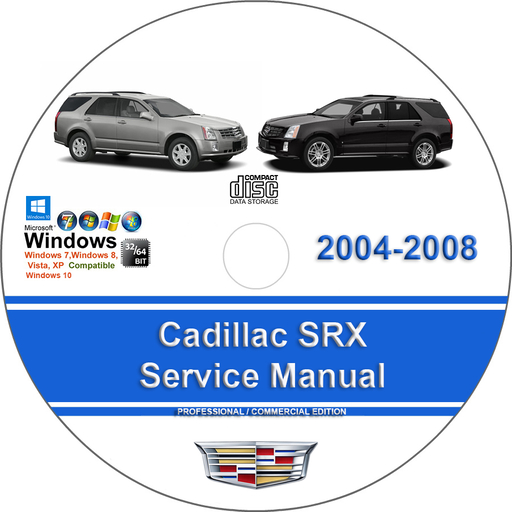 Cadillac SRX 2004 2005 2006 2007 2008 Factory Service Repair Manual + Wiring