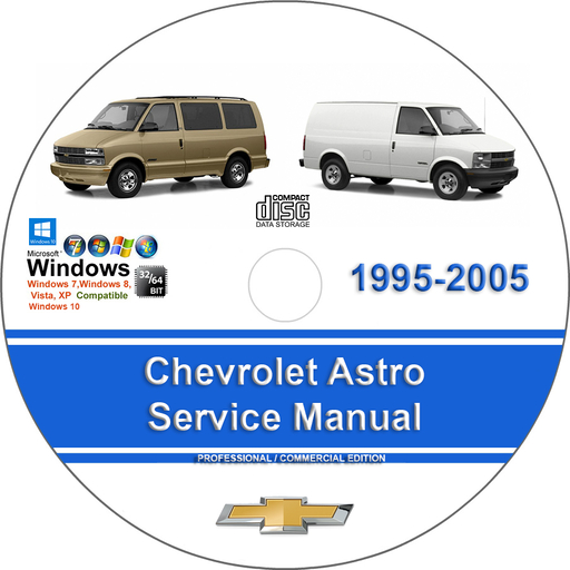 Chevrolet Astro 1995 1996 1997 1998 1999 2000 2001 2002 2003 2004 2005 Factory Service Repair Manual + Wiring