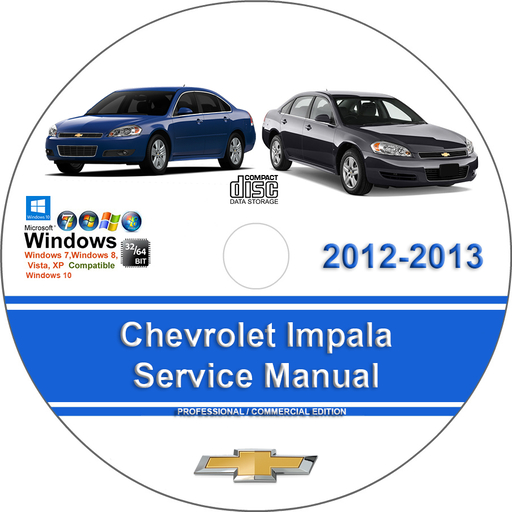 Chevrolet Impala 2012 2013 Factory Service Repair Manual + Wiring