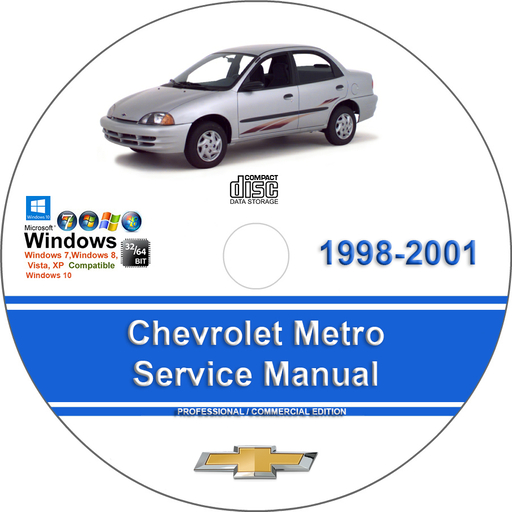 Chevrolet Metro 1998 1999 2000 2001 Factory Service Repair Manual + Wiring