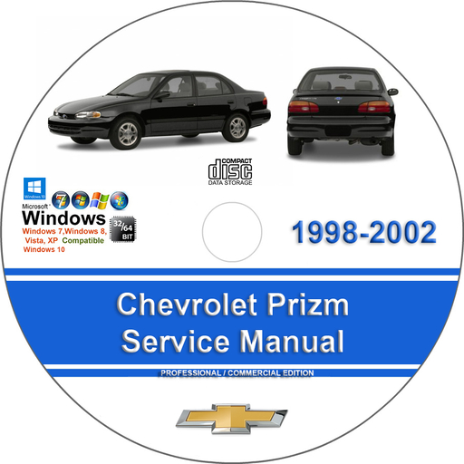 Chevrolet Prizm 1998 1999 2000 2001 2002 Factory Service Repair Manual