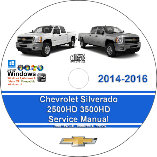 Chevrolet Silverado 2014 2015 2016 2500HD 3500HD Factory Service Repair Manual 2500 3500 + Wiring