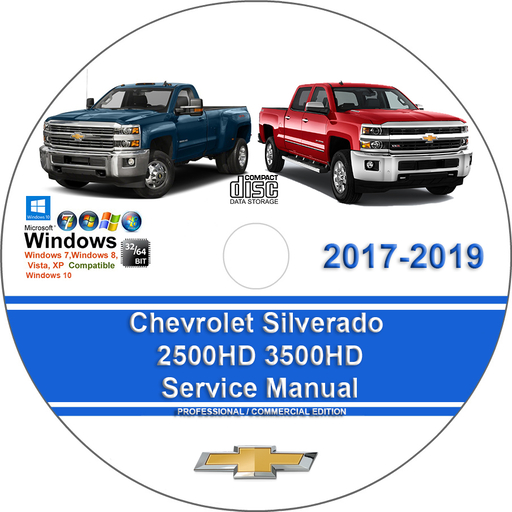 Chevrolet Silverado 2017 2018 2019 2500HD 3500HD Factory Service Repair Manual + Wiring