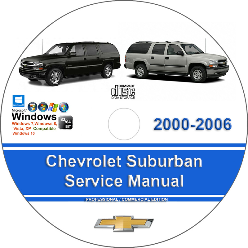 Chevrolet Suburban 2000 2001 2002 2003 2004 2005 2006 Factory Service Repair Manual + Wiring ...