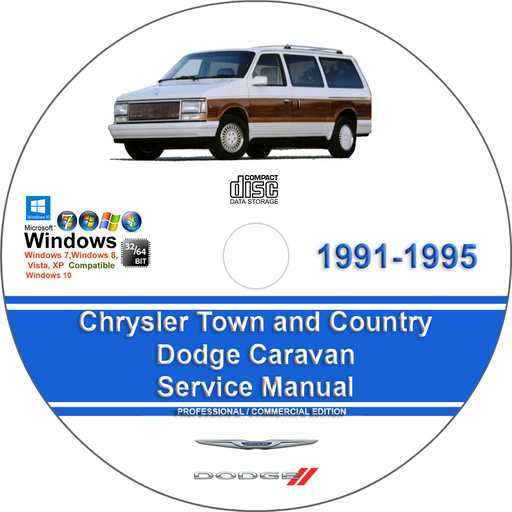 Chrysler Town and Country Dodge Caravan 1991 1992 1993 1994 1995 Factory Service Repair Manual