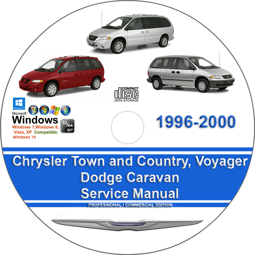 Chrysler Town and Country Dodge Caravan Voyager 1996 1997 1998 1999 2000 Factory Service Repair Manual + Wiring