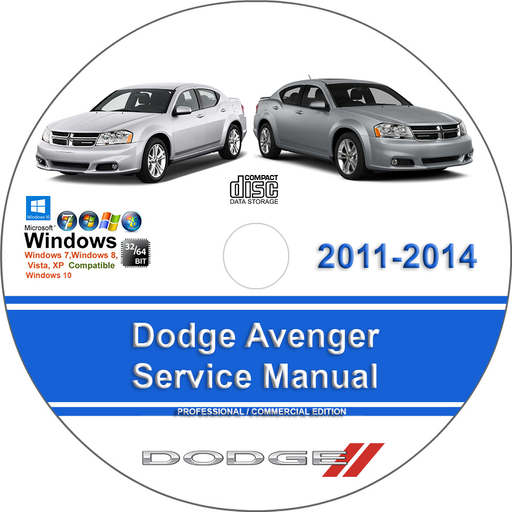 Dodge Avenger 2011 2012 2013 2014 Factory Service Repair Manual + Wiring
