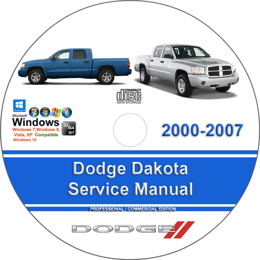 Dodge Dakota 2000 2001 2002 2003 2004 2005 2006 2007 Factory Service Repair Manual + Wiring