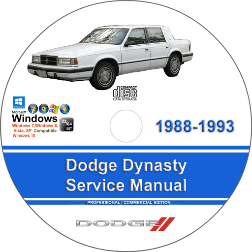 Dodge Dynasty 1988 1989 1990 1991 1992 1993 Factory Service Repair Manual + Wiring