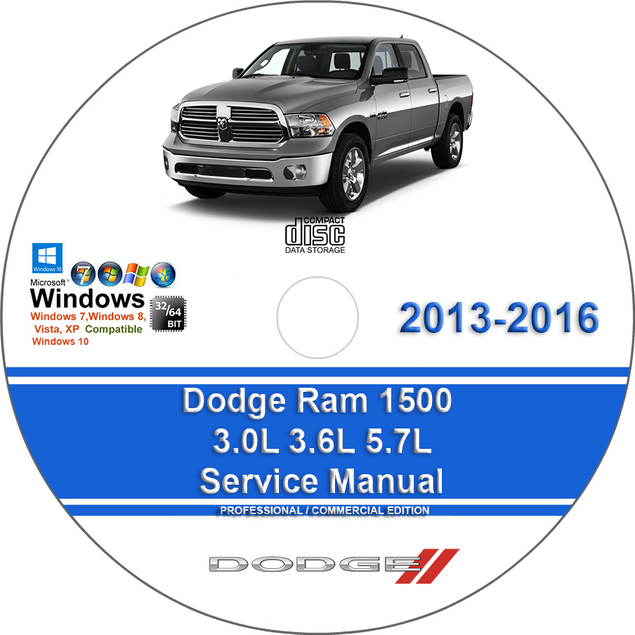 DODGE RAM 1500 2014 2015 2016 3.0L 3.6L 5.7L FACTORY REPAIR SERVICE MANUAL