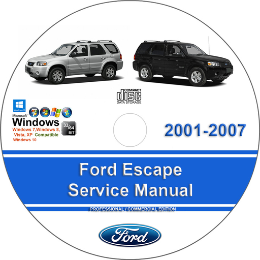Ford Escape 2001 2002 2003 2004 2005 2006 2007 Factory Service Repair Manual + Wiring
