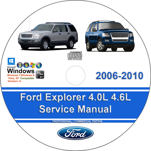 Ford Explorer 2006 2007 2008 2009 2010 Factory Service Repair Manual + Wiring