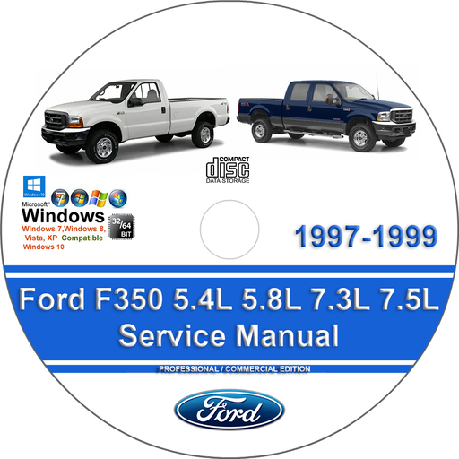 Ford F350 1997 1998 1999 Factory Service Repair Manual