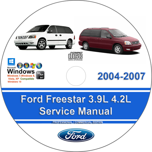 Ford Freestar 2004 2005 2006 2007 Factory Service Repair Manual + Wiring