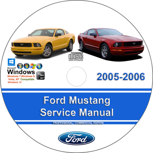 Ford Mustang 2005 2006 Factory Service Repair Manual + Wiring