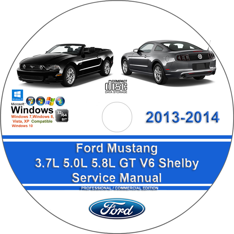Ford Mustang 2013 2014 Factory Service Manual - Manuals For You