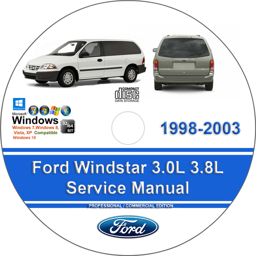 Ford Windstar 1998 1999 2000 2001 2002 2003 Factory Service Repair Manual + Wiring
