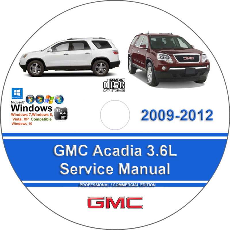 GMC Acadia 2009 2010 2011 2012 Factory Service Repair Manual - Manuals ...