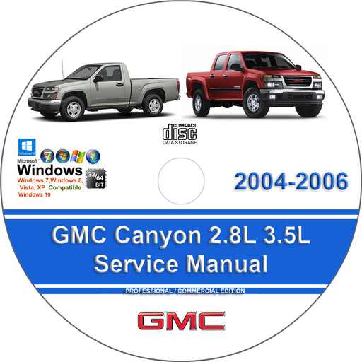 GMC Canyon 2004 2005 2006 Factory Service Repair Manual + Wiring