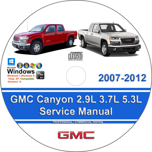 GMC Canyon 2007 2008 2009 2010 2011 2012 Factory Service Manual + Wiring Diagrams