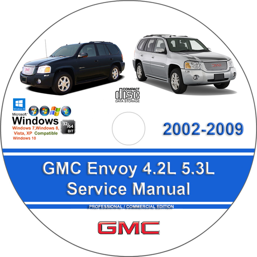 GMC Envoy 2002 2003 2004 2005 2006 2007 2008 2009 Factory Service Repair Manual + Wiring