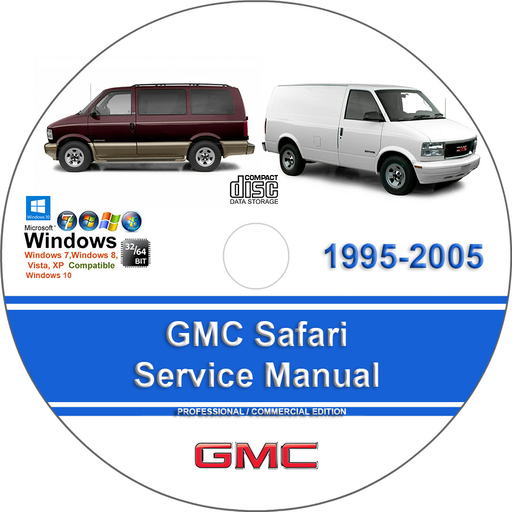 GMC Safari 1995 1996 1997 1998 1999 2000 2001 2002 2003 2004 2005 Factory Service Repair Manual + Wiring