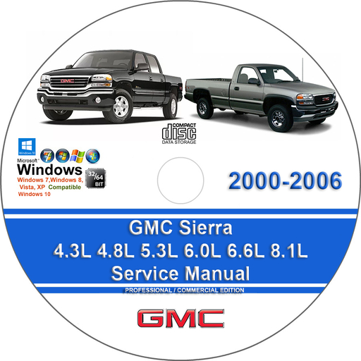 GMC Sierra 2000 2001 2002 2003 2004 2005 2006 Factory Service Repair Manual + Wiring
