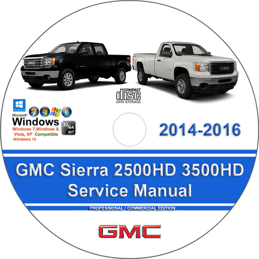GMC Sierra 2014 2015 2016 2500 HD 3500 HD Factory Service Repair Manual + Wiring