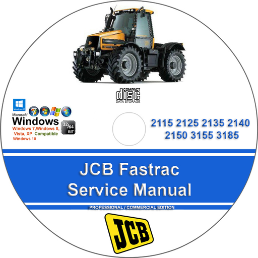 JCB Fastrac 2115 2125 2135 2140 2150 3155 3185 Factory Service Repair Manual