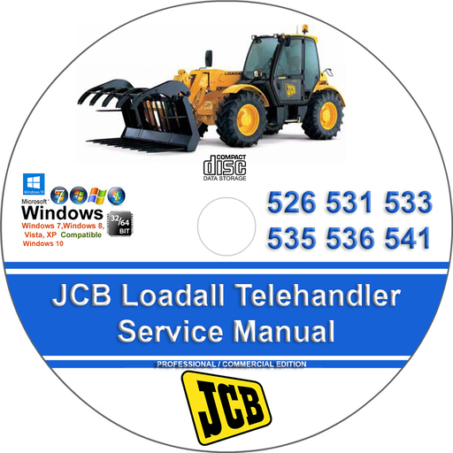 JCB Loadall Telehandler 526 531 533 535 536 541 Factory Service Repair Manual