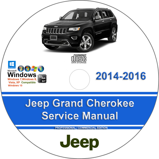 Jeep Grand Cherokee 2014 2015 2016 SRT Factory Service Repair Manual + Wiring
