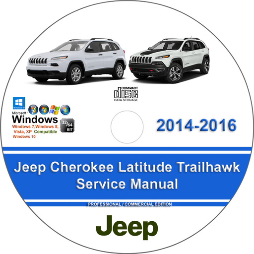 Jeep Cherokee Latitude and Trailhawk 2014 2015 2016 Factory Service Repair Manual