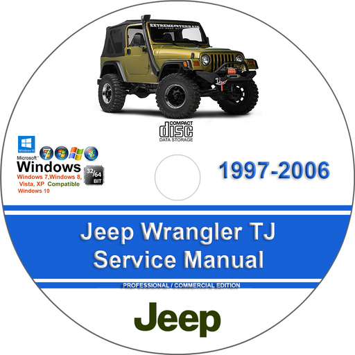 Jeep Wrangler 1997 1998 1999 2000 2001 2002 2003 2004 2005 2006 TJ Factory Service Repair Manual + Wiring