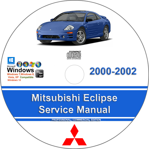 Mitsubishi Eclipse 2000 2001 2002 Factory Service Repair Manual