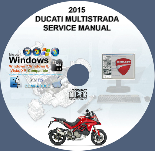 Ducati Multistrada 1200 1200S 2015 Factory Service Repair Manual + Wiring