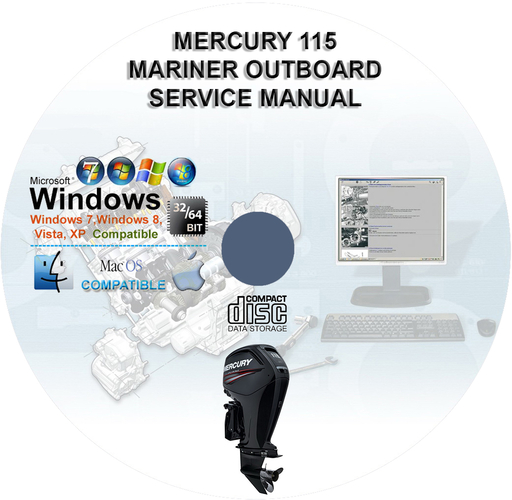 Mercury 115 US 115 EU Four Stroke EFI Factory Service Repair Manual