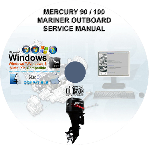 Mercury 90 US 100 EU Four Stroke EFI Factory Service Repair Manual
