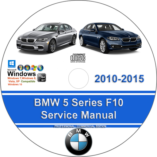 BMW F10 5 Series 2010 2011 2012 2013 2014 2015 Factory Service Repair Manual + Wiring
