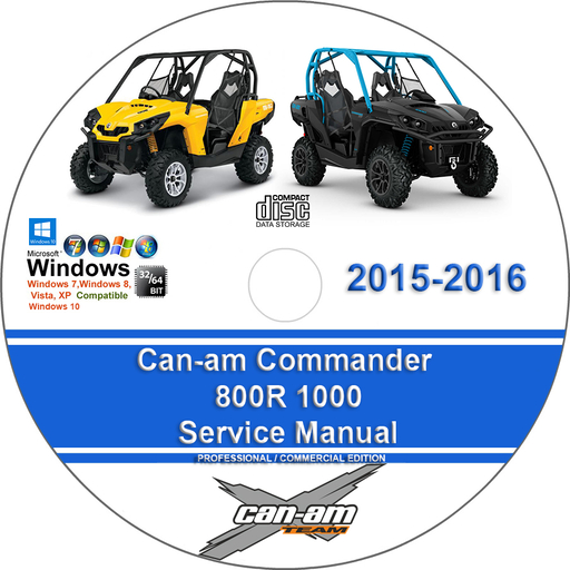 Can-am 2015 2016 Commander 800R 1000 Factory Service Repair Manual + Wiring