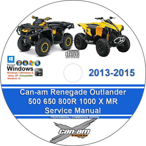 Can-am 2013 2014 2015 Renegade Outlander 500 650 800R 1000 Factory Service Repair Manual + Wiring