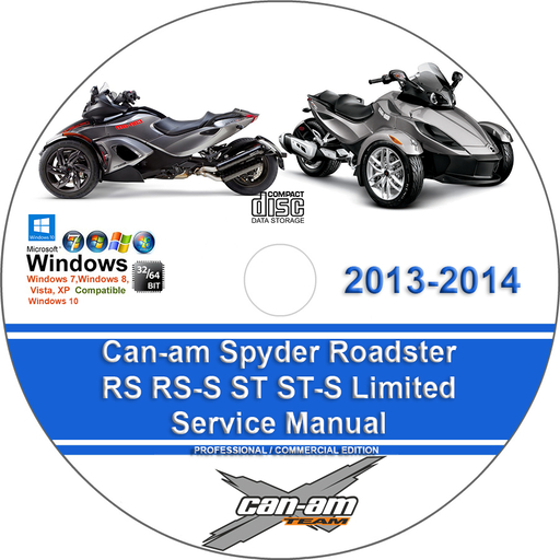 Can-am 2013 2014 RS RSS ST STS Factory Service Repair Manual + Wiring