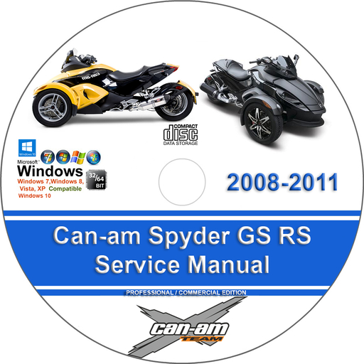 Can-am 2008 2009 2010 2011 Spyder GS RS Factory Service Repair Manual Canam + Wiring